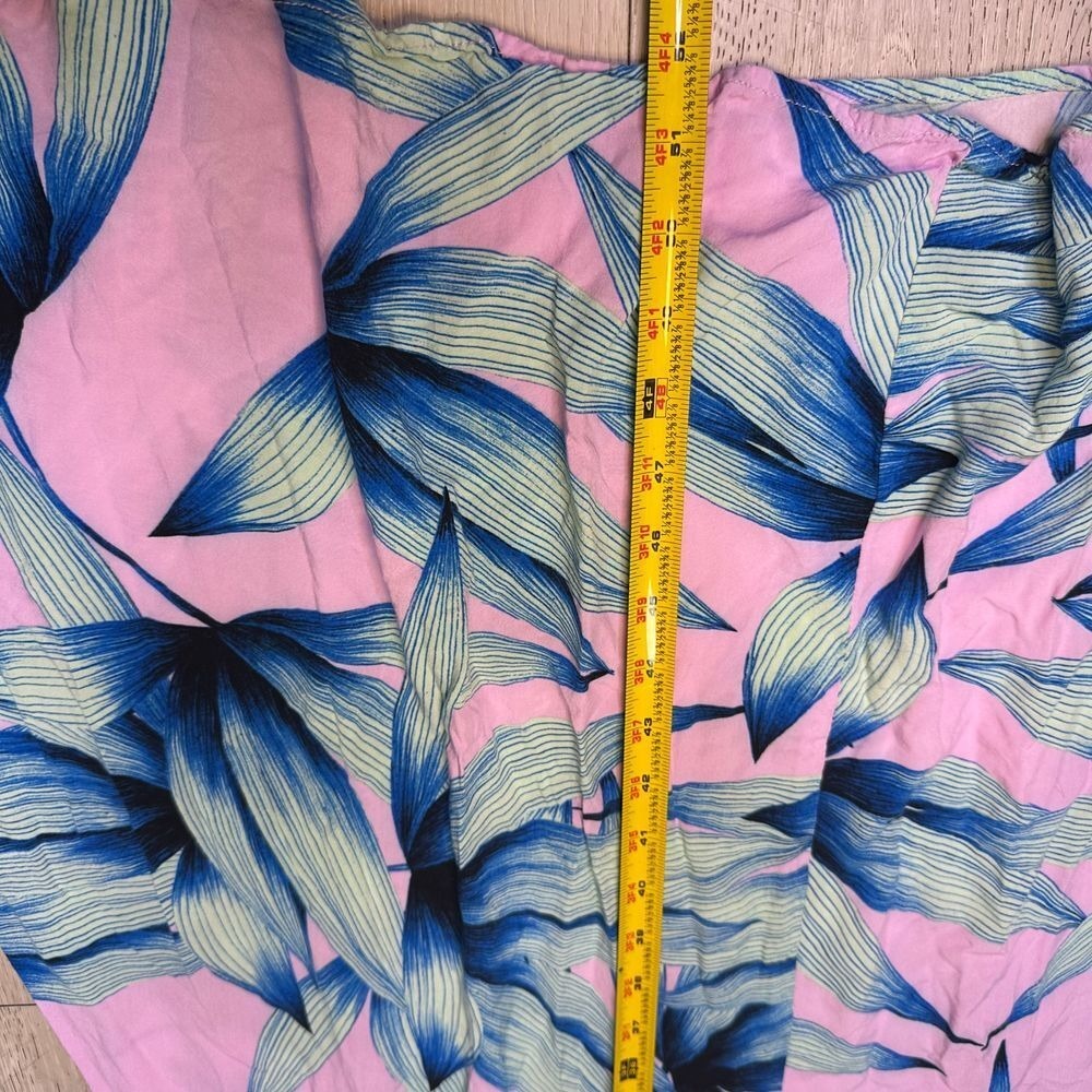 Vici maxi floral pink and blue flowy maxi dress tropical flutter sleeves size s - Picture 7 of 10